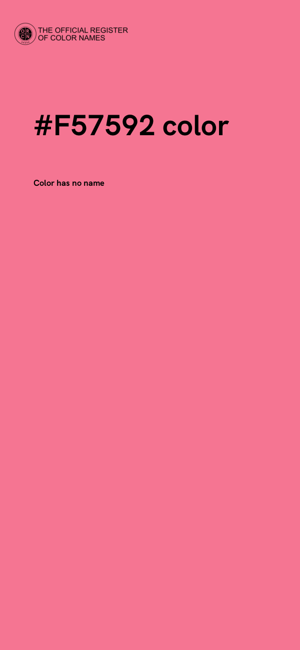 #F57592 color image