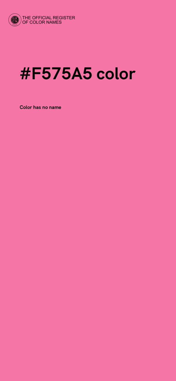#F575A5 color image