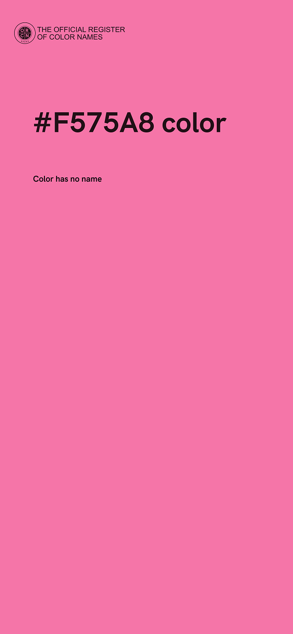 #F575A8 color image