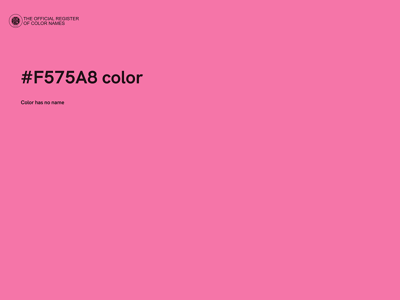 #F575A8 color image
