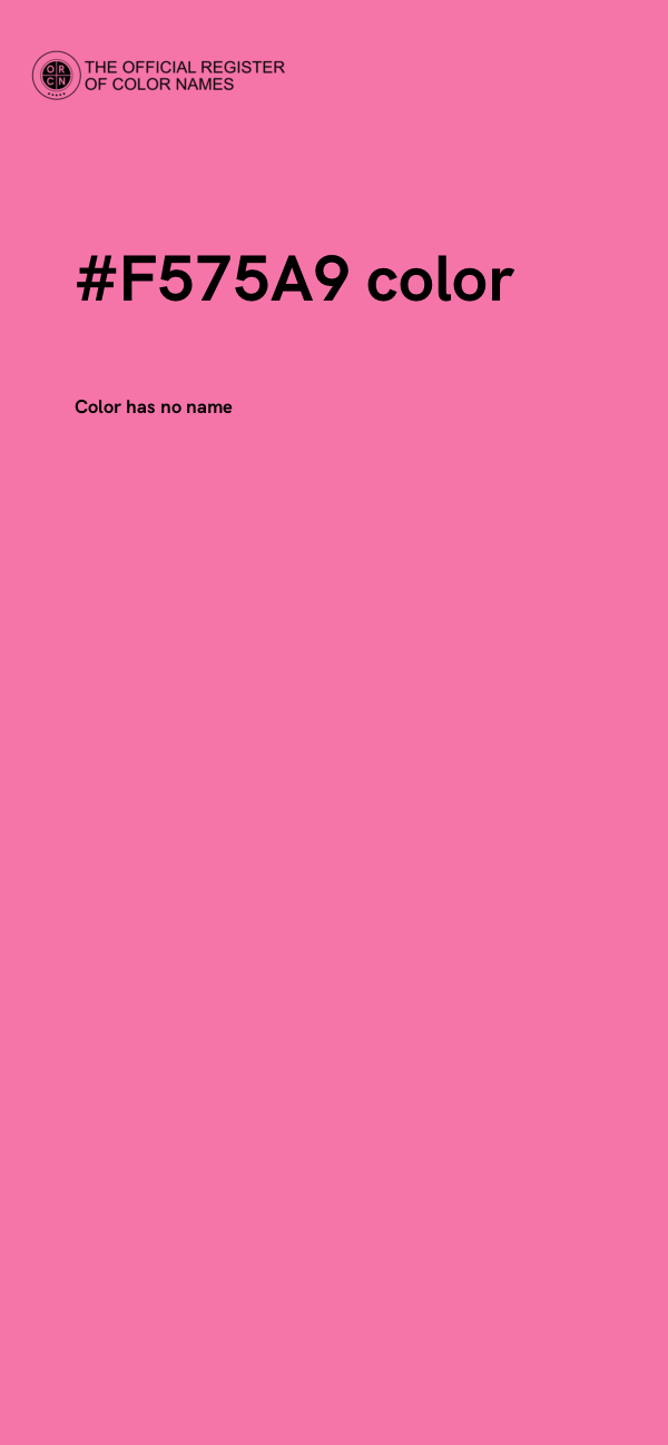 #F575A9 color image