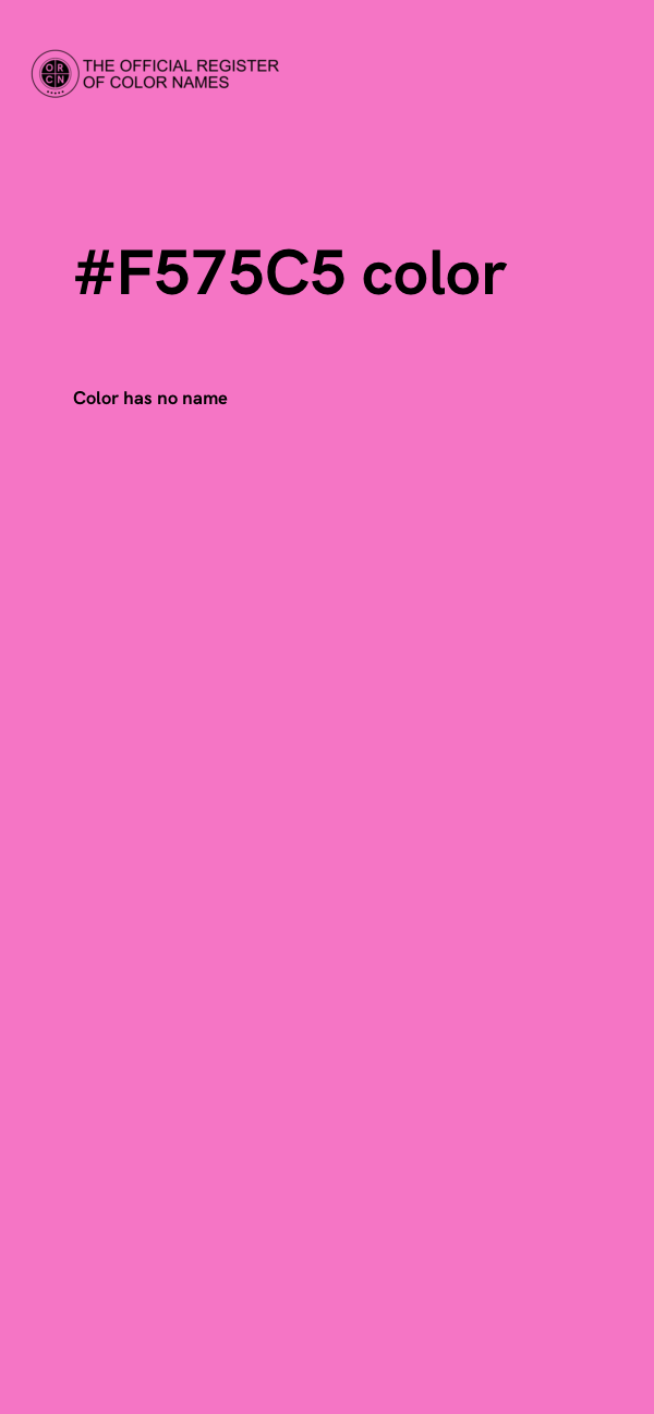 #F575C5 color image