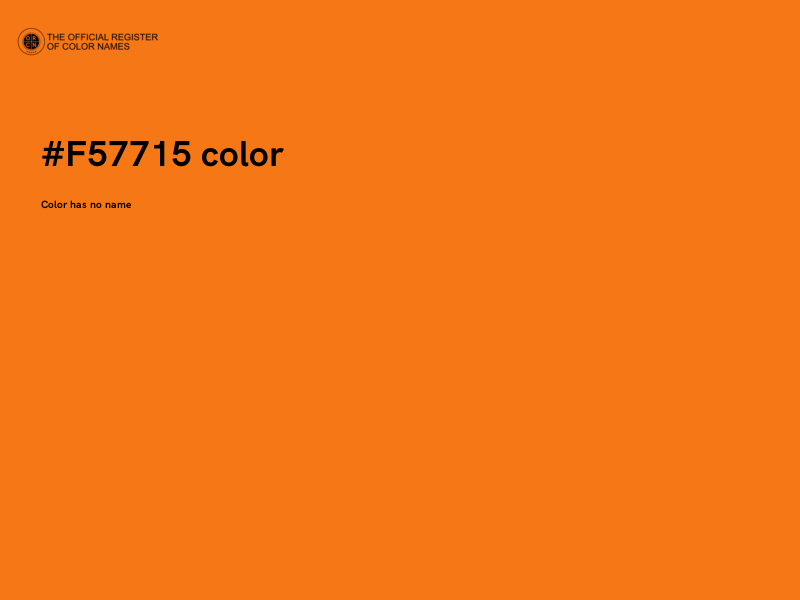 #F57715 color image