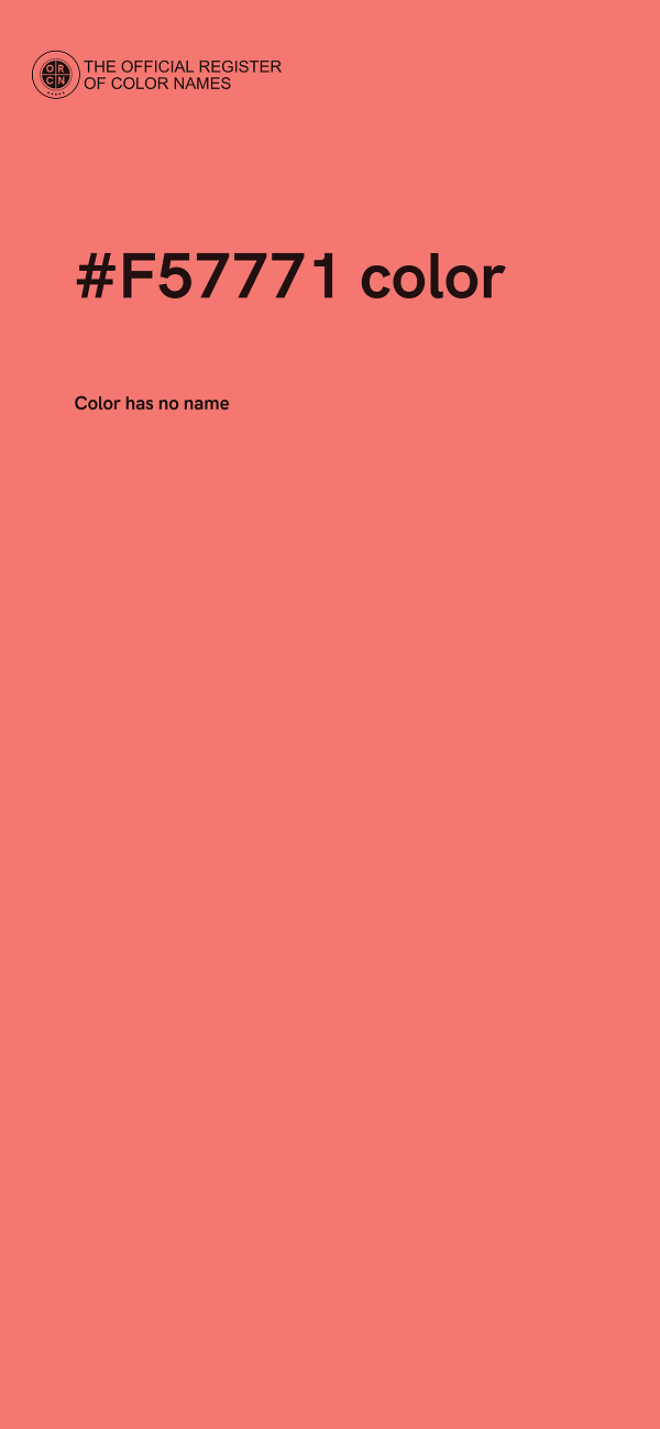 #F57771 color image