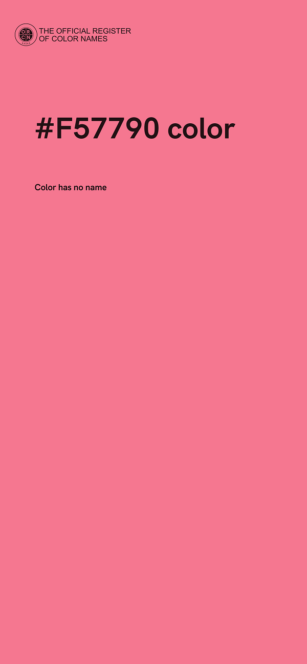 #F57790 color image