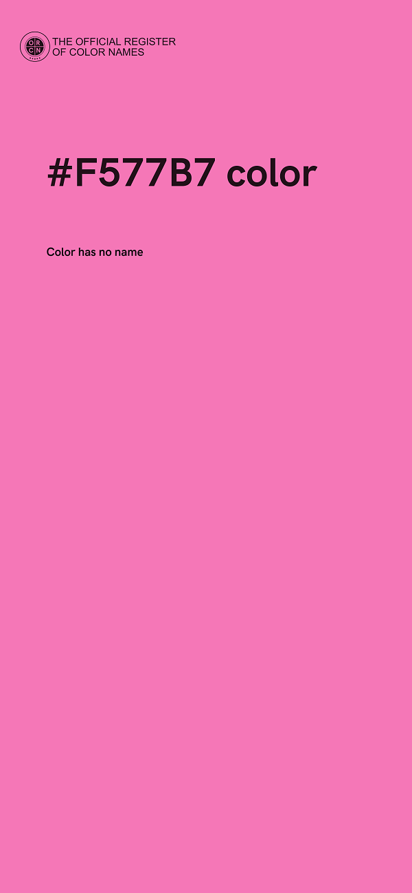 #F577B7 color image