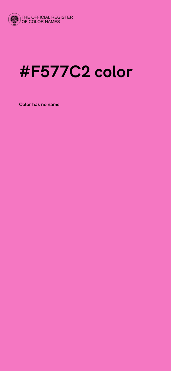 #F577C2 color image