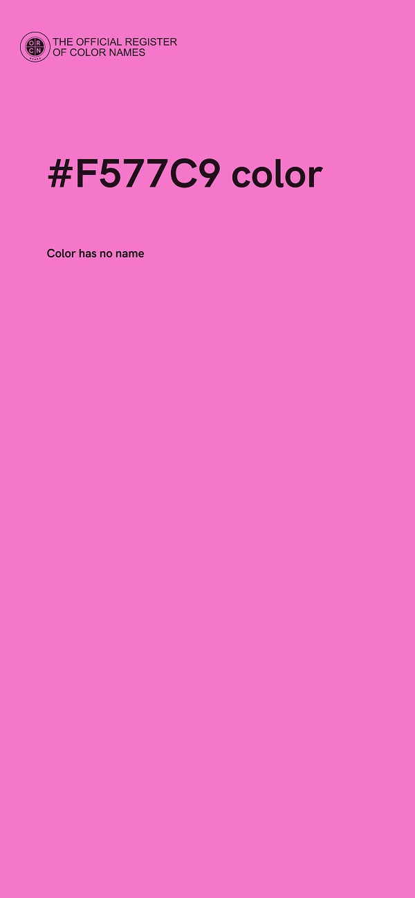 #F577C9 color image