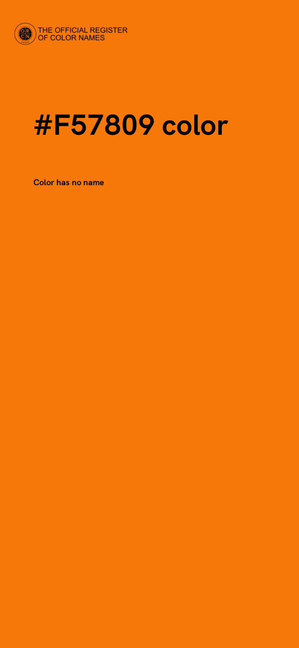 #F57809 color image