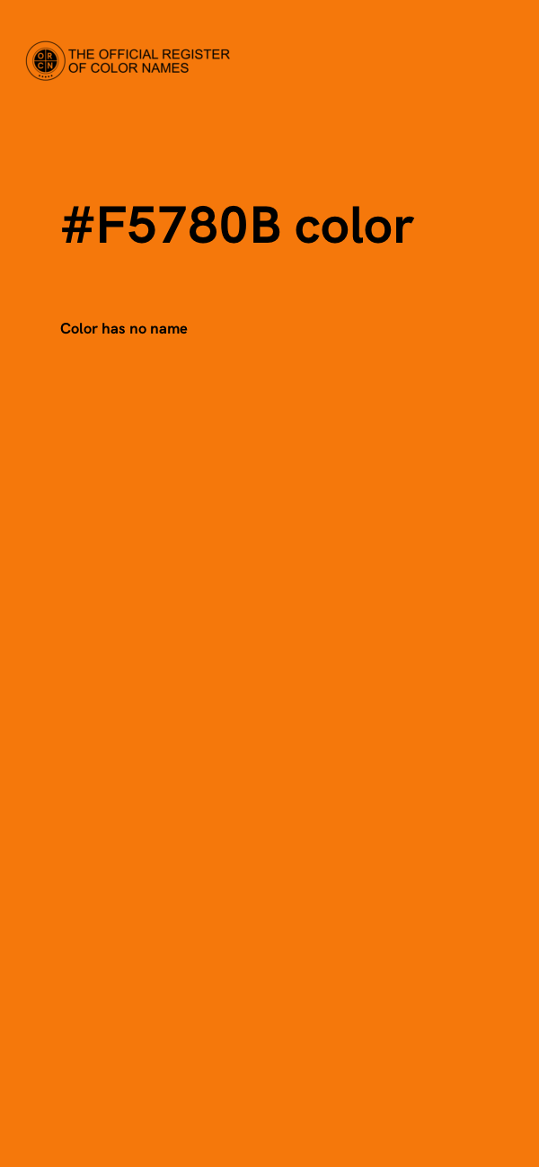 #F5780B color image