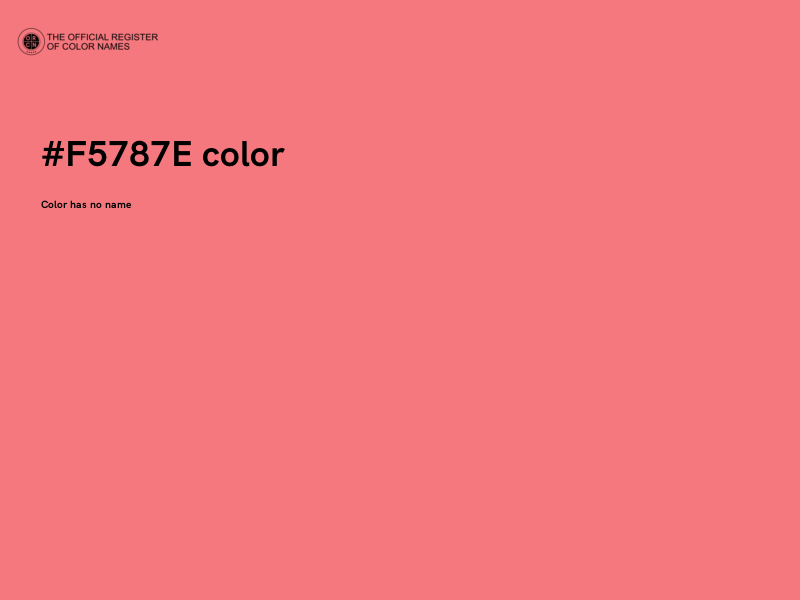 #F5787E color image