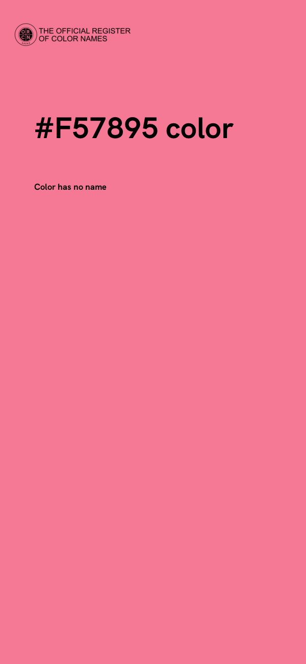 #F57895 color image