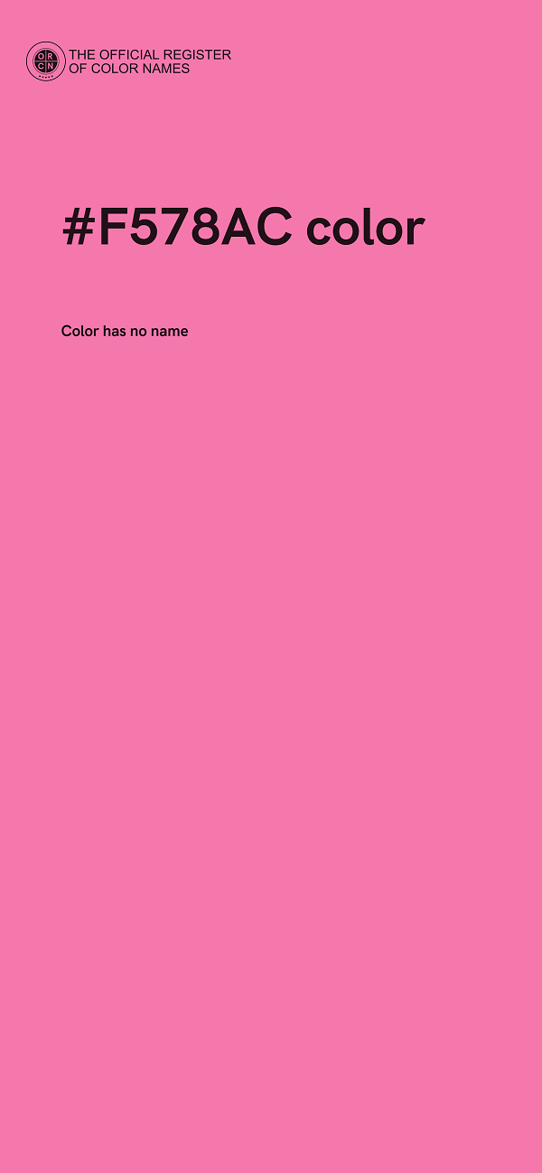 #F578AC color image