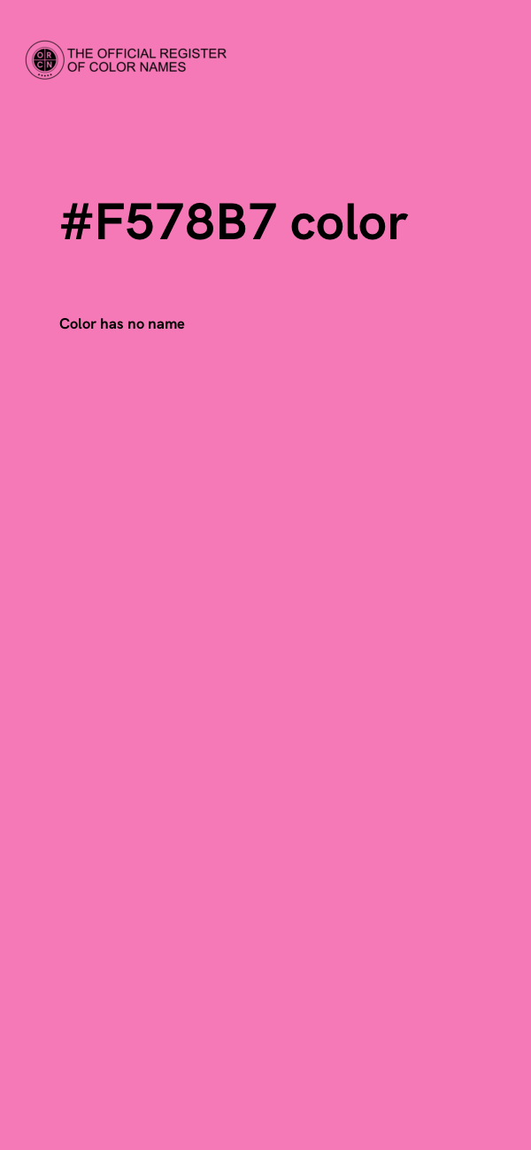 #F578B7 color image
