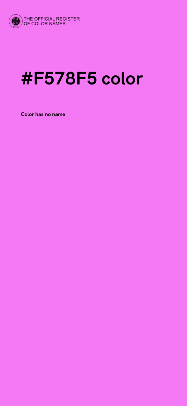 #F578F5 color image