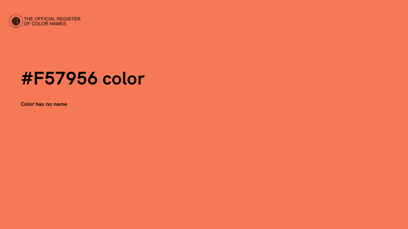 #F57956 color image