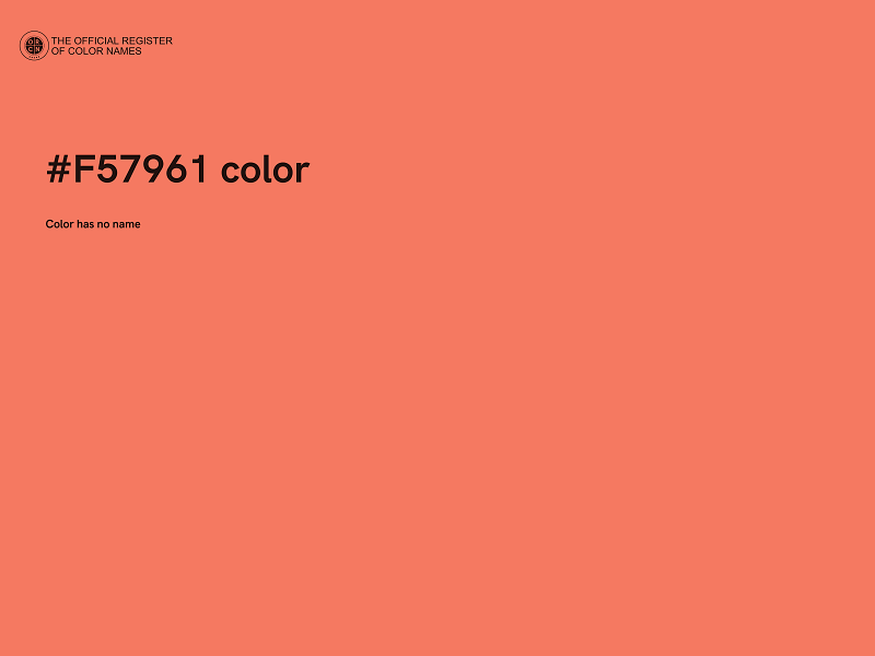 #F57961 color image
