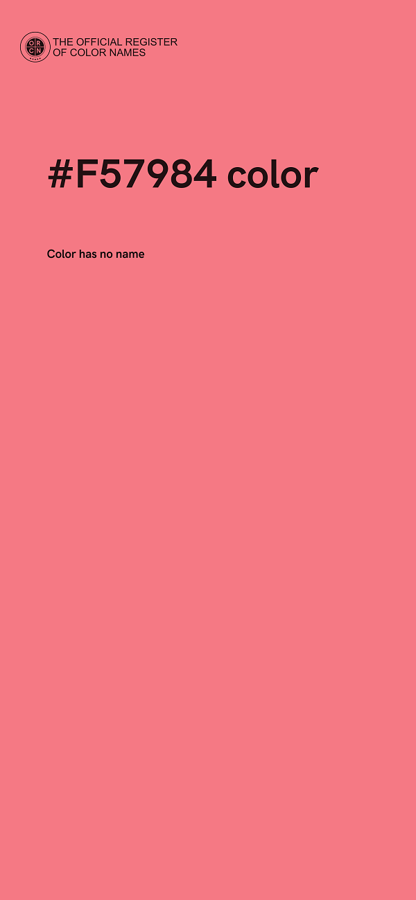 #F57984 color image