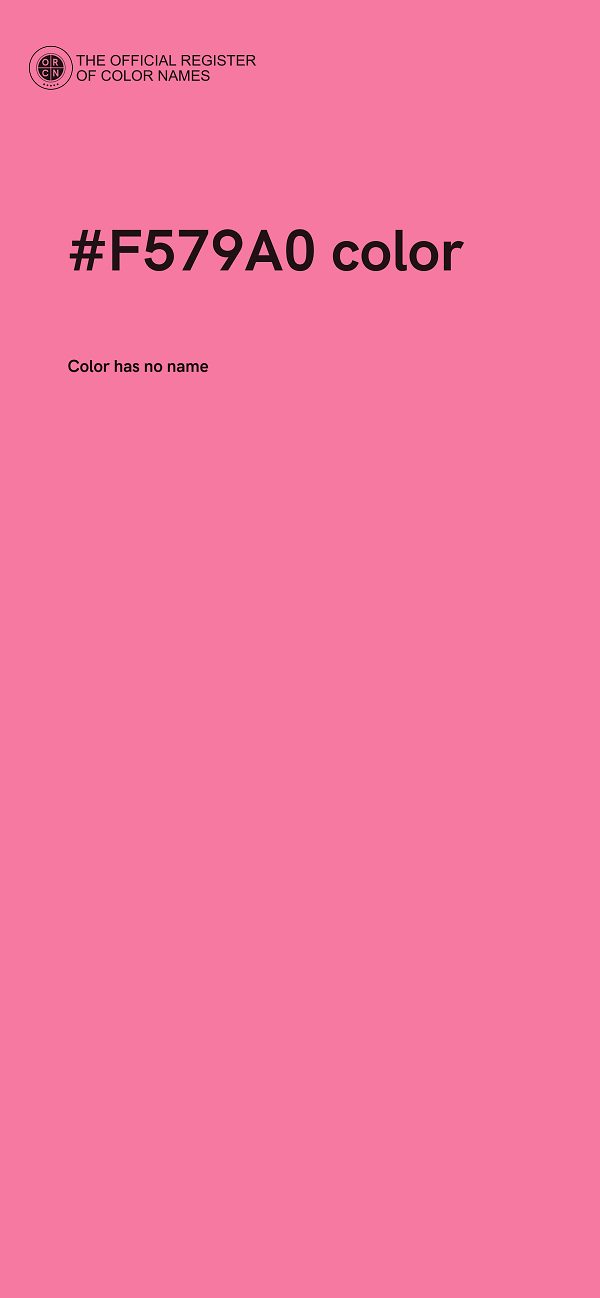 #F579A0 color image