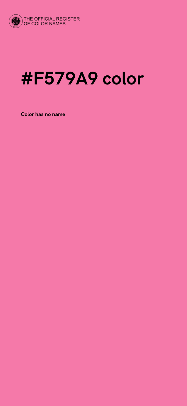 #F579A9 color image
