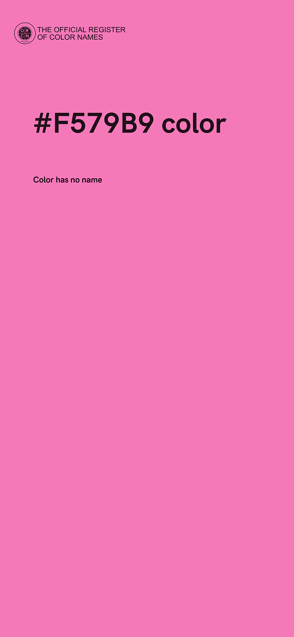 #F579B9 color image