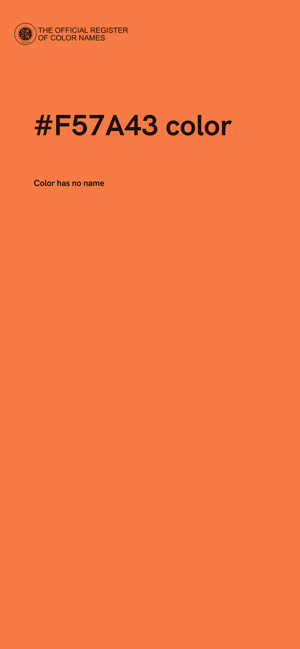 #F57A43 color image