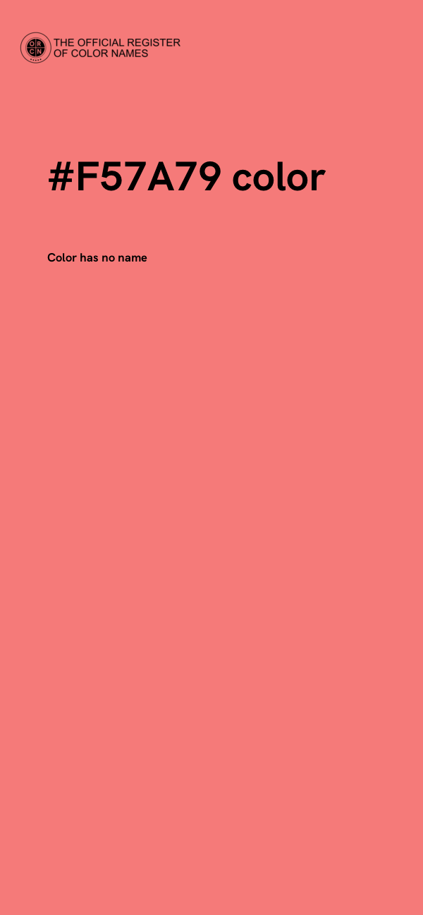 #F57A79 color image