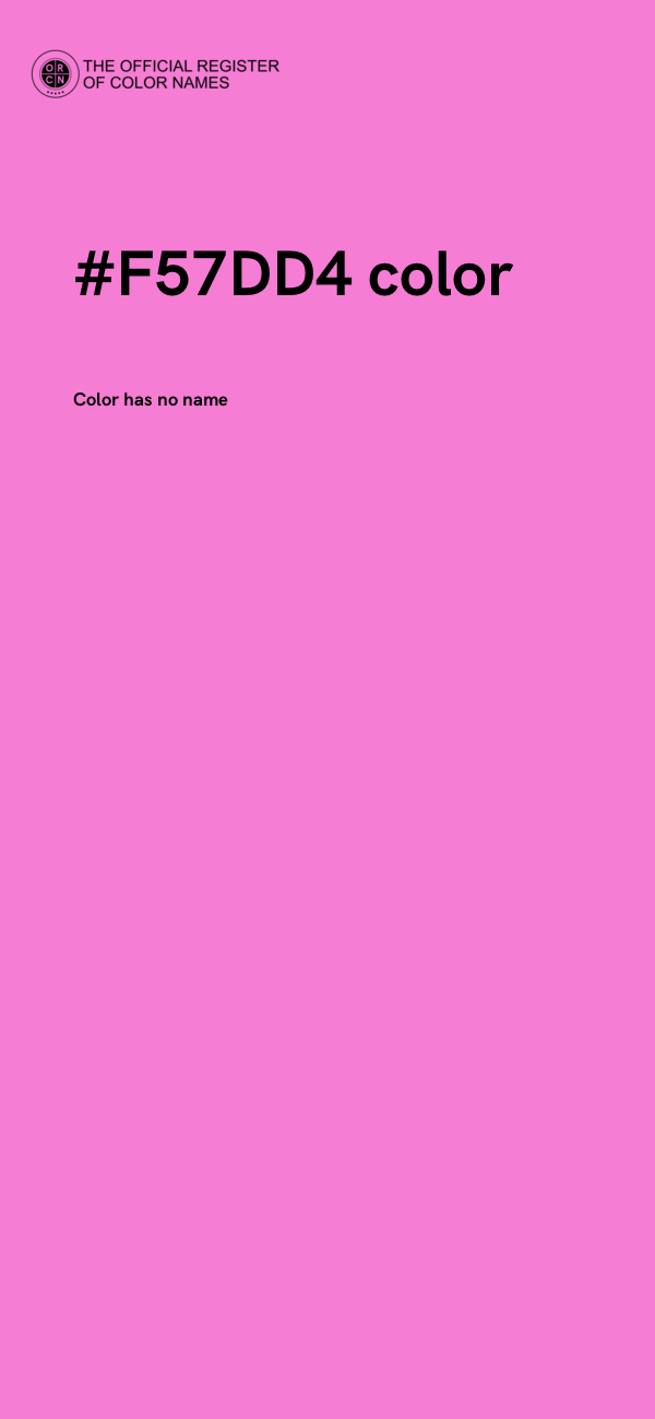 #F57DD4 color image