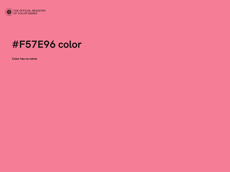 #F57E96 color image