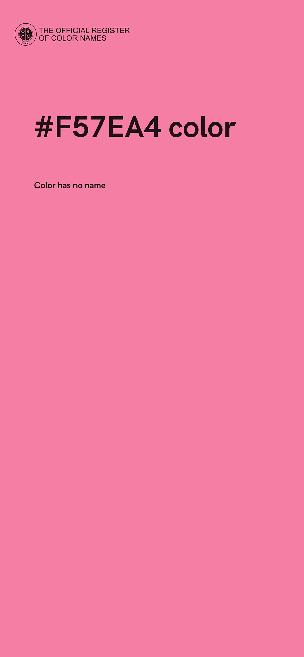 #F57EA4 color image