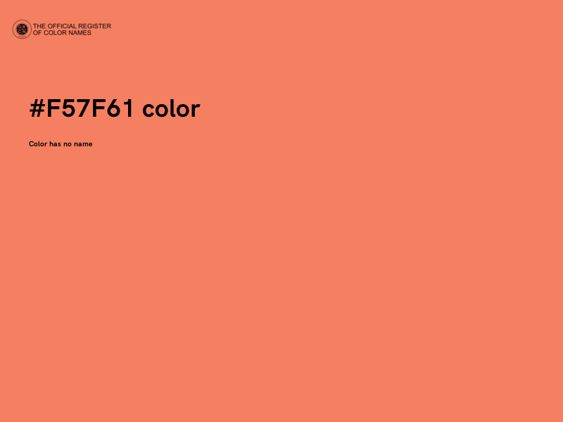#F57F61 color image