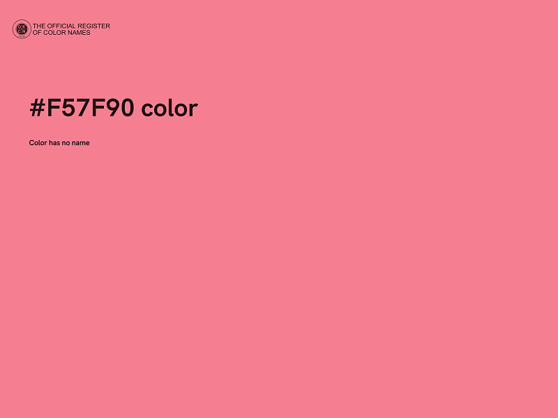 #F57F90 color image