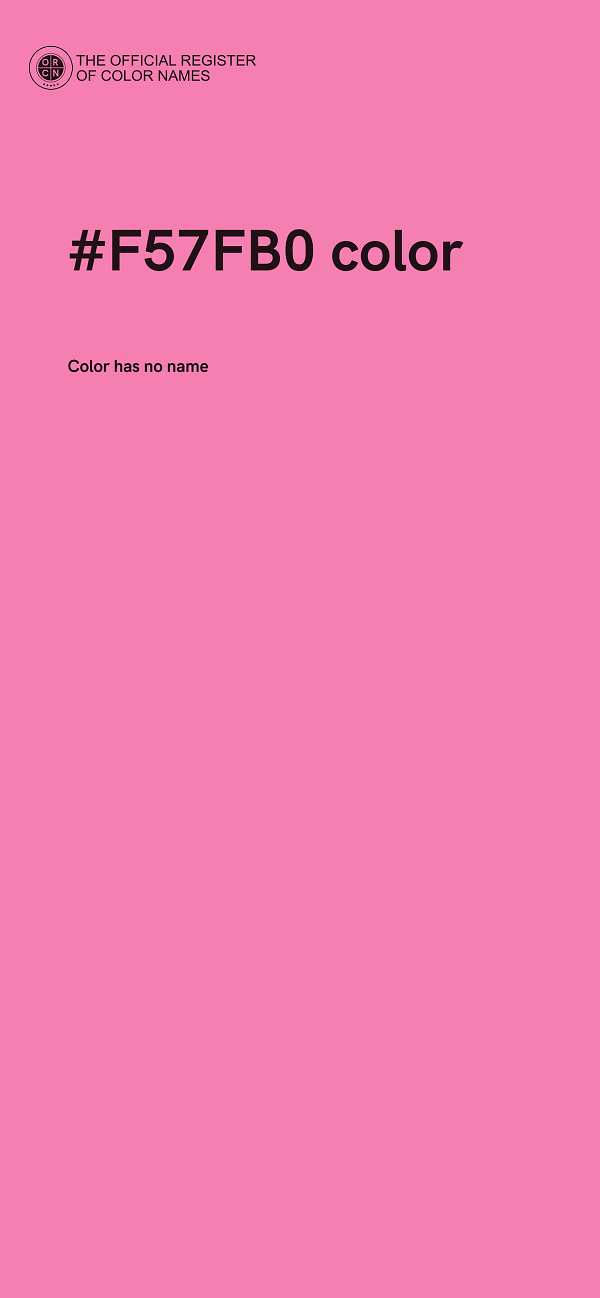 #F57FB0 color image