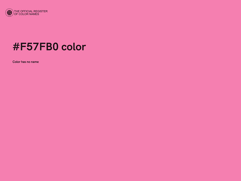 #F57FB0 color image