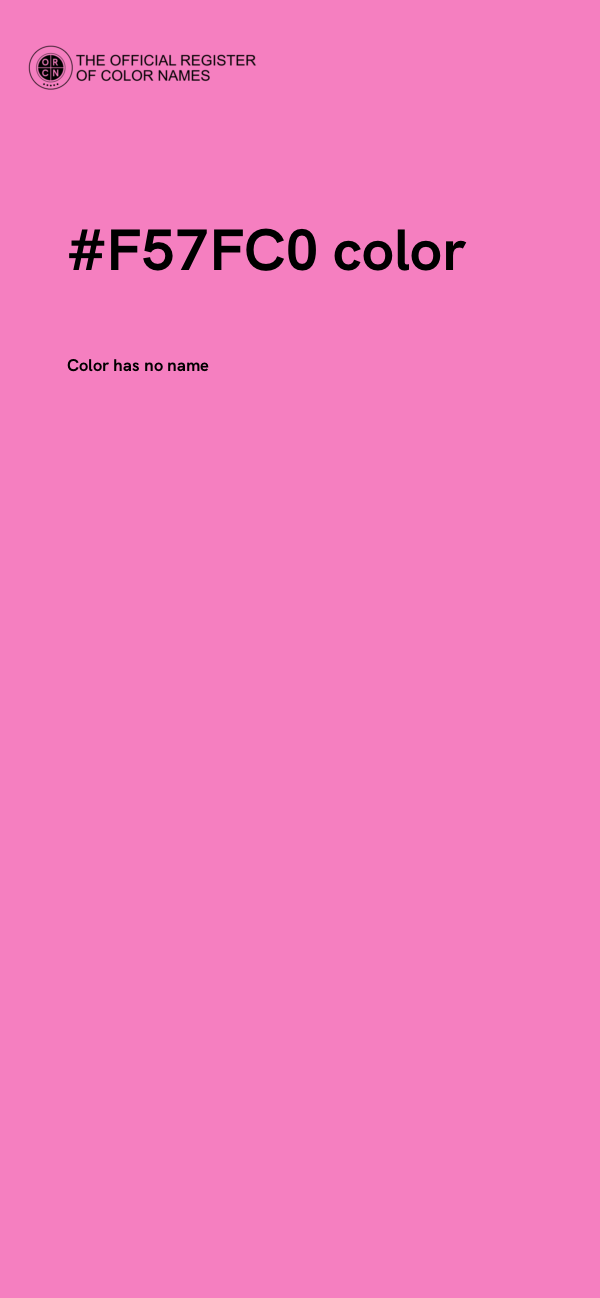 #F57FC0 color image