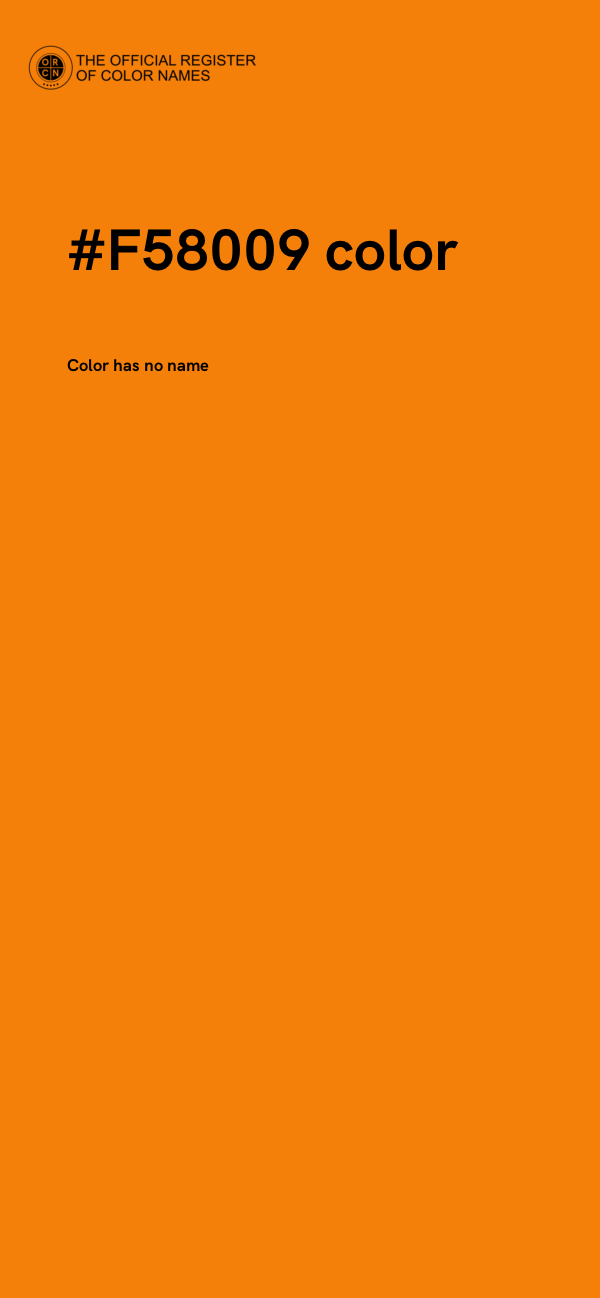 #F58009 color image