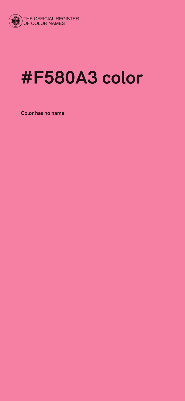 #F580A3 color image