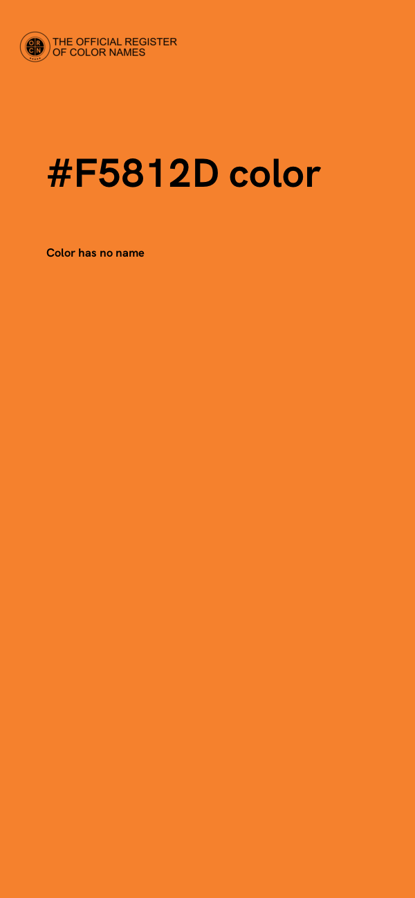 #F5812D color image