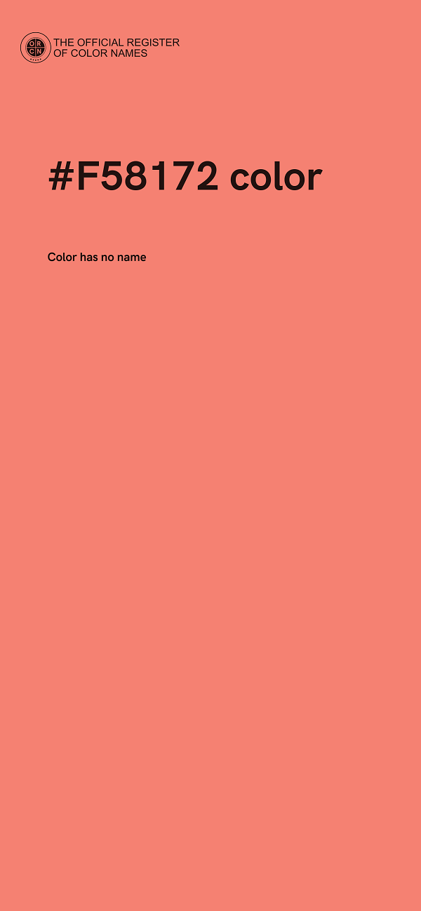 #F58172 color image