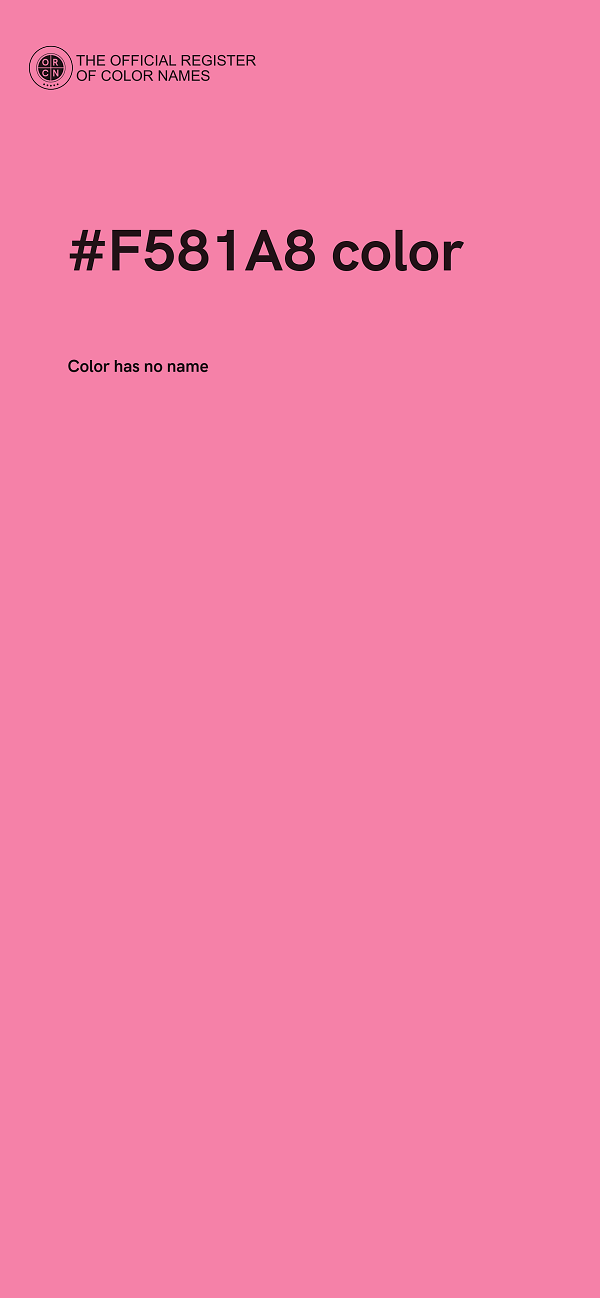 #F581A8 color image