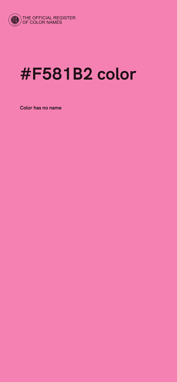 #F581B2 color image