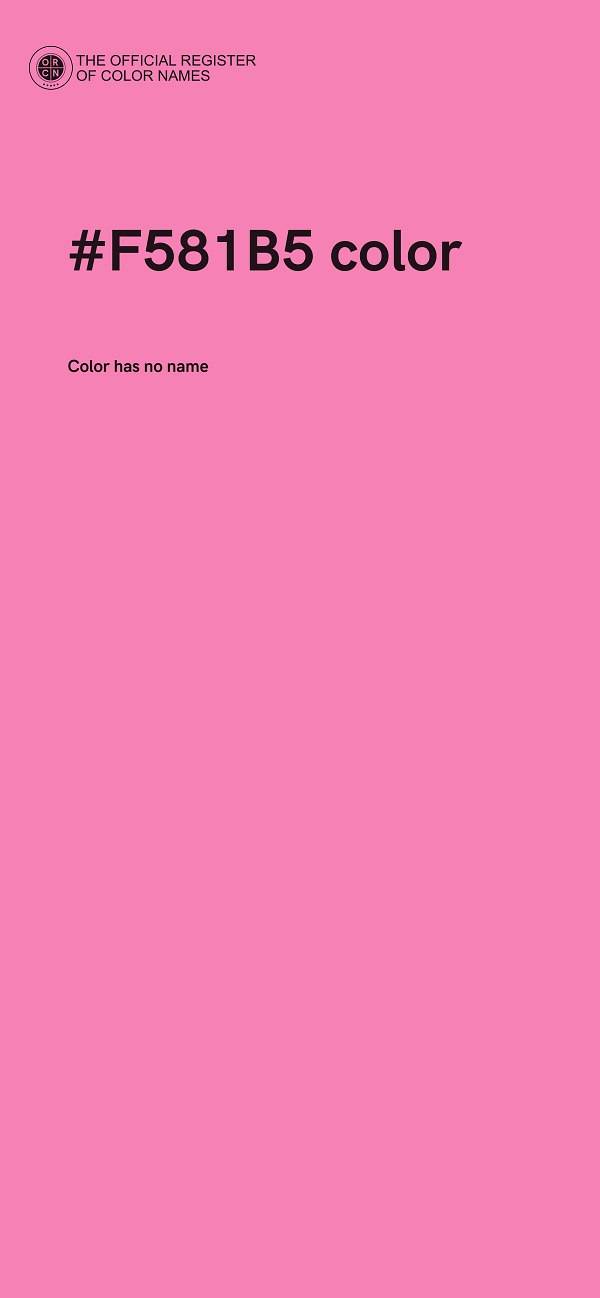 #F581B5 color image