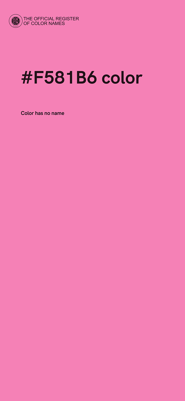 #F581B6 color image