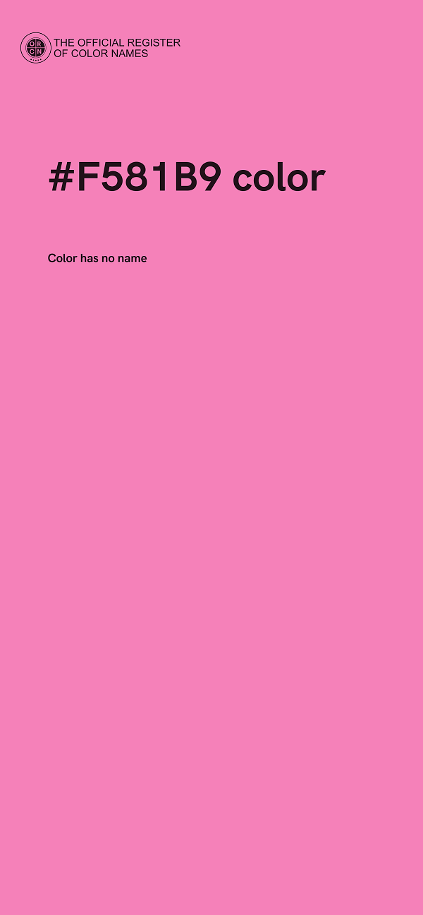 #F581B9 color image