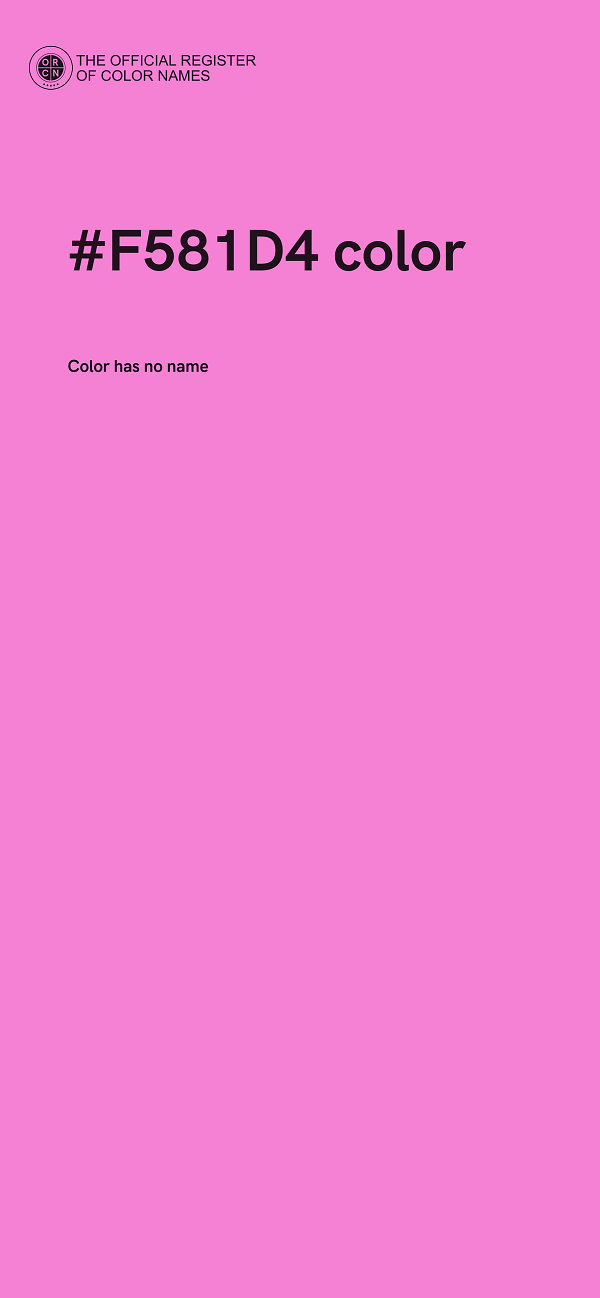 #F581D4 color image