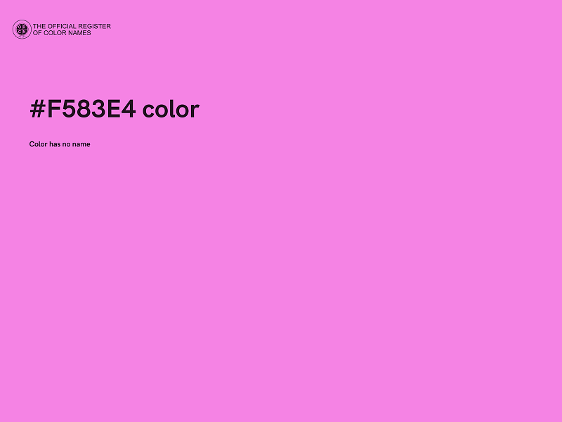 #F583E4 color image