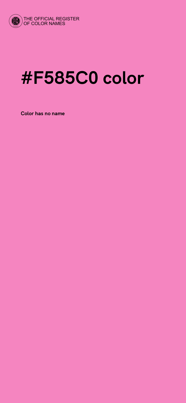 #F585C0 color image