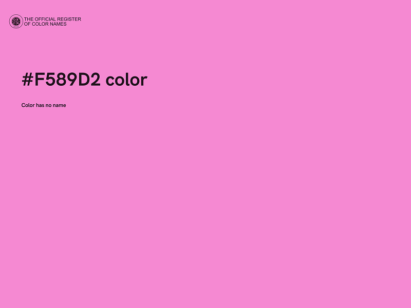 #F589D2 color image