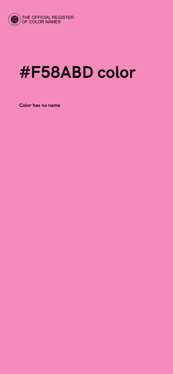 #F58ABD color image