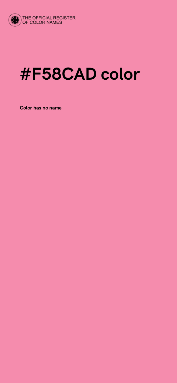 #F58CAD color image